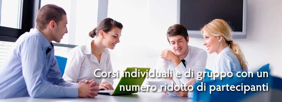 Corsi individuali e di gruppo con un numero ridotto di partecipanti