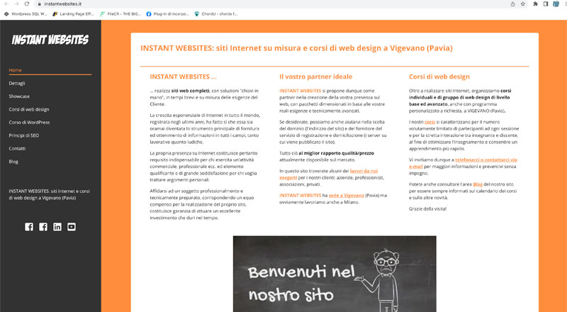 CORSI DI WEB DESIGN A VIGEVANO - Links: INSTANT WEBSITES