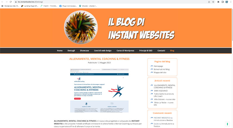 CORSI DI WEB DESIGN A VIGEVANO - Links: IL BLOG DI INSTANT WEBSITES